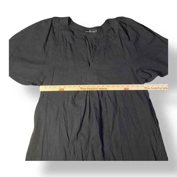 Tuckernuck Pomander‎ Place Black Finley Flutter Sleeve Dres Size XXXL Preppy - Picture 3 of 9